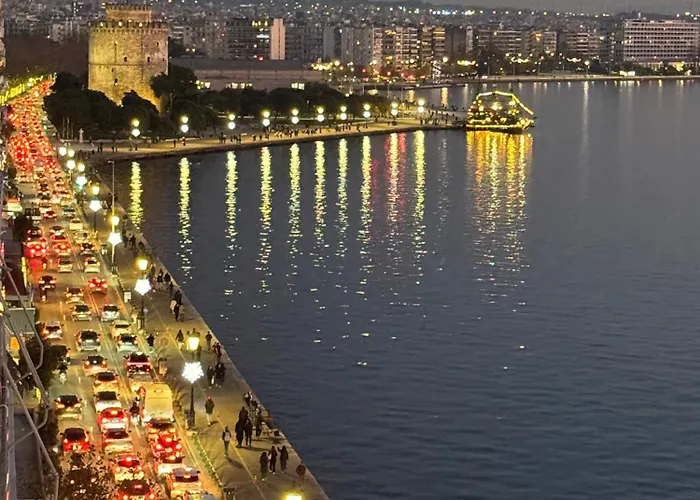 아파트 Baobloom Horizon - Seafront In The Heart Of 테살로니키